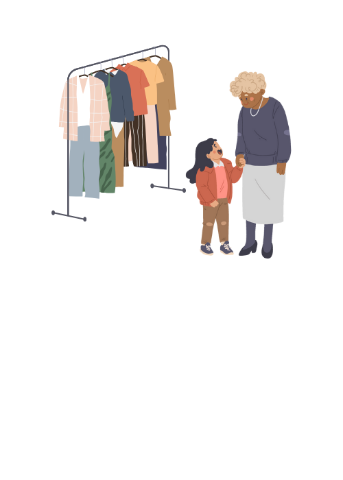 11. En el supermercado venden ropa