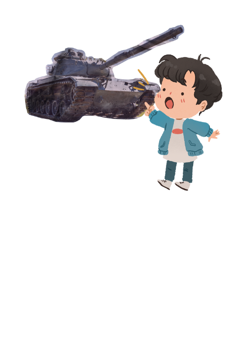 12. El descubrimiento de un tanque de guerra por un niño