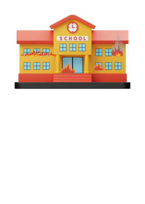 14. La escuela se incendia