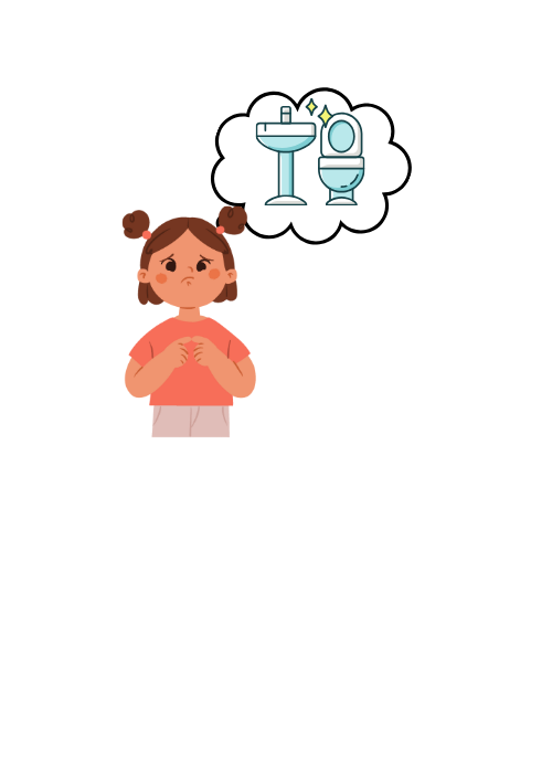 55. Quiero ir al baño